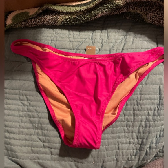 NWT J.Crew Heritage 1989 High Rise Bikini Bottom Magenta Orchid XL Beach Resort - Picture 3 of 6